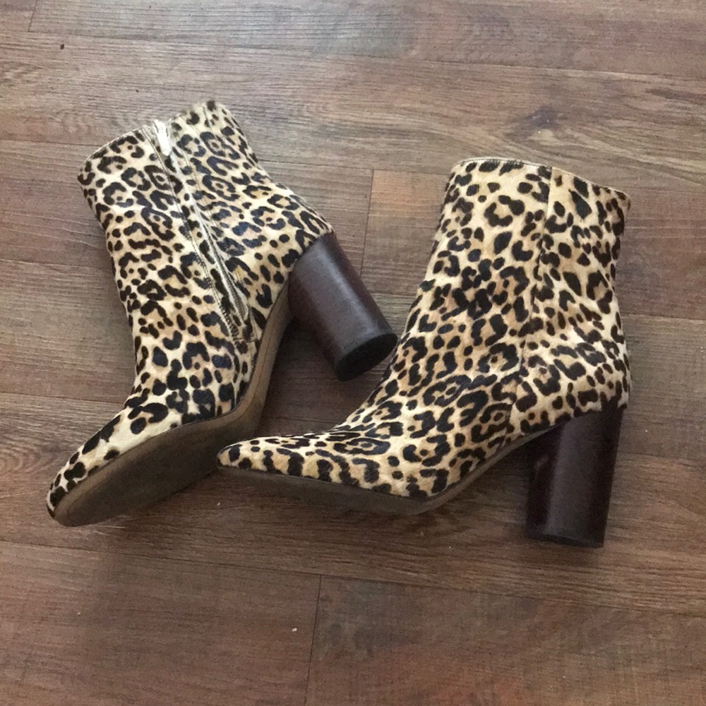 Sam Eldman cheetah print booties